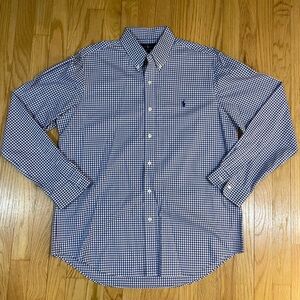 Ralph Lauren Navy Checkered Men's Shirt